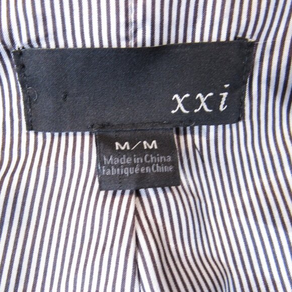 XXI Blazer Jacket Junior's Size M Black Lined 1 Button Party Formal Blazer - Picture 12 of 14